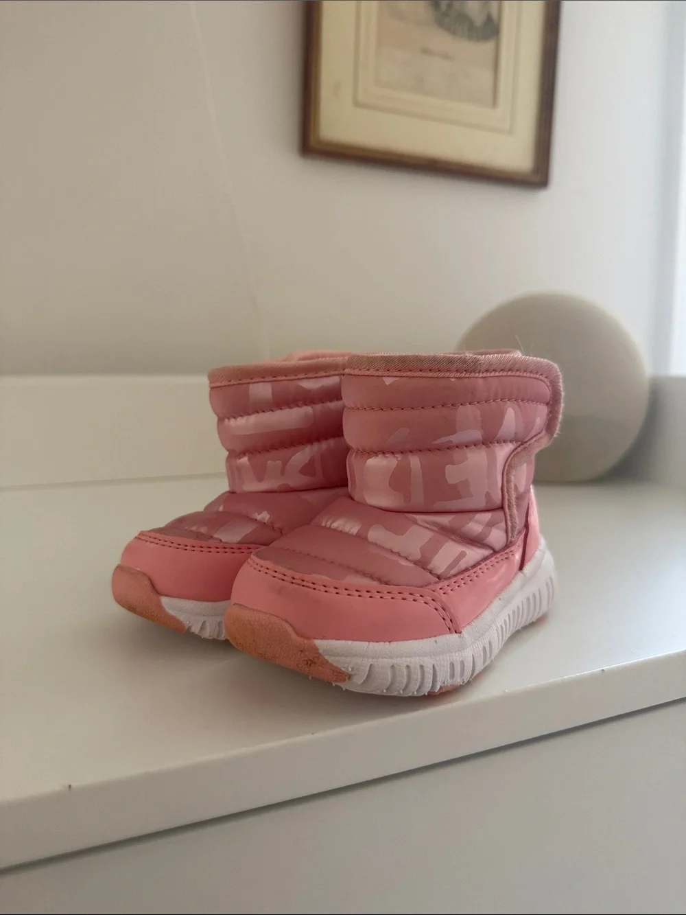 Kids Pink Insulated Winter Boots